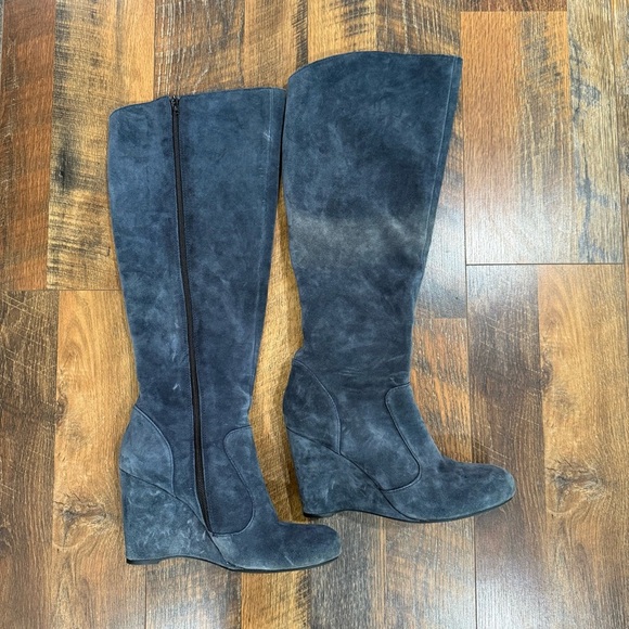 Born Crown Shoes - Born Crown Olana Over the Knee Leather Suede Boots